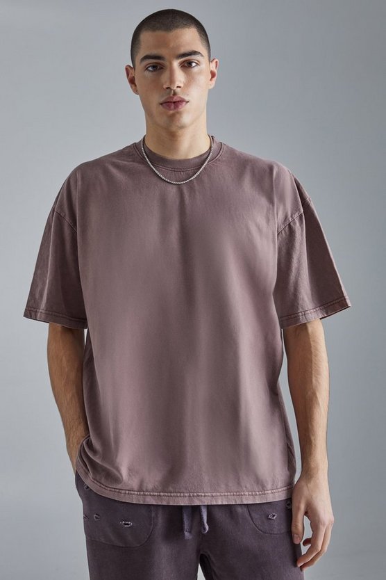 Oversize T-Shirt mit Acid-Waschung