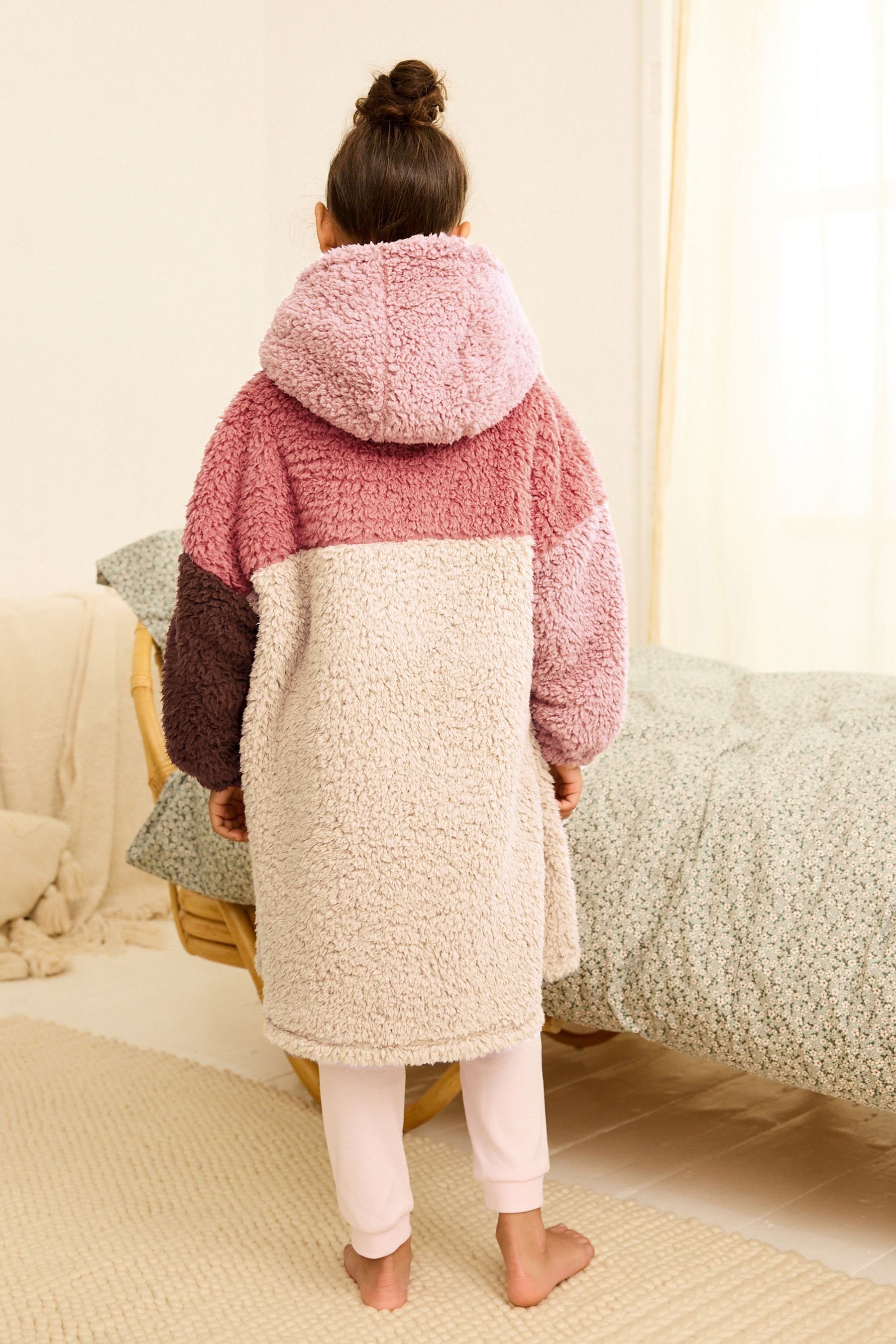 Next Kinderbademantel Poncho mit Kapuze, Polyester