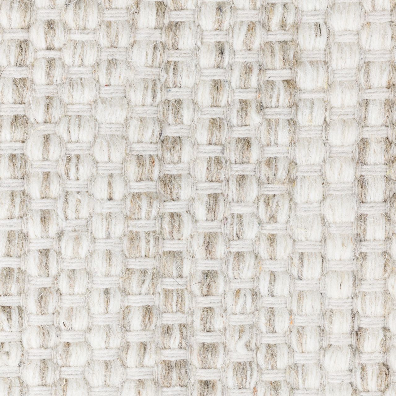 MyFlair Teppich Wooly Peace, 160 cm x 160 cm, Farbe natur, Quadratisch, Gesamthöhe 5mm