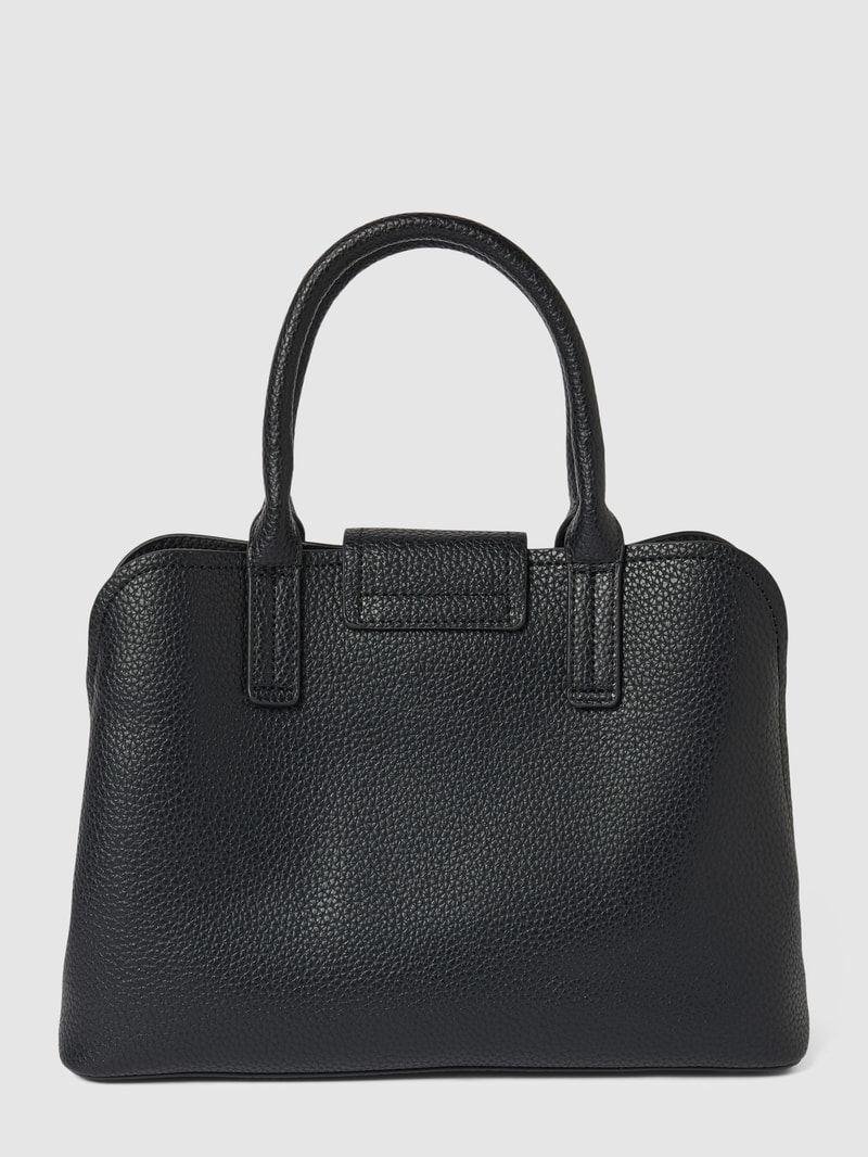 Tote Bag mit Label-Print in schwarz