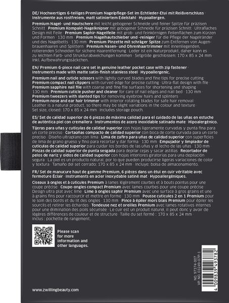 ZWILLING Beauty Premium Nagelpflege-Set - black Maniküre-Set