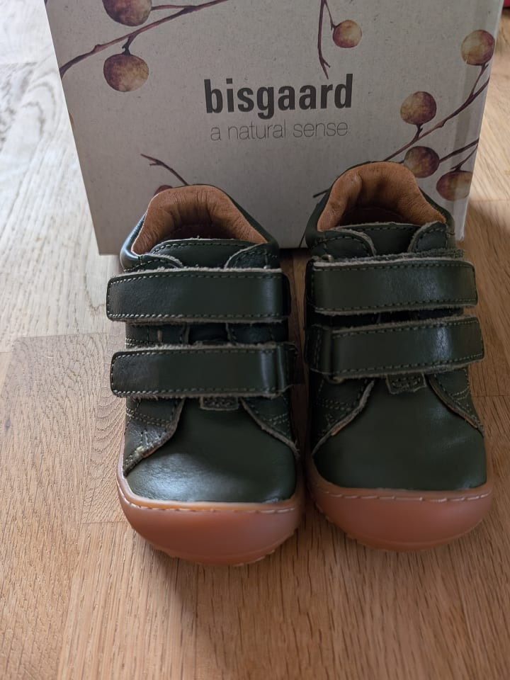 bisgaard Leder-Lauflernschuhe in Khaki günstig kaufen 21