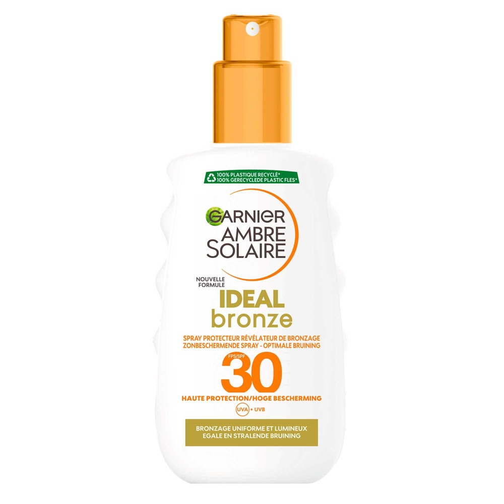 garnier Ambre Solaire Ideal Bronze Spray Protecteur Révélateur de Bronzage Spray Protecteur SPF 30 Révélateur de Bronzage
