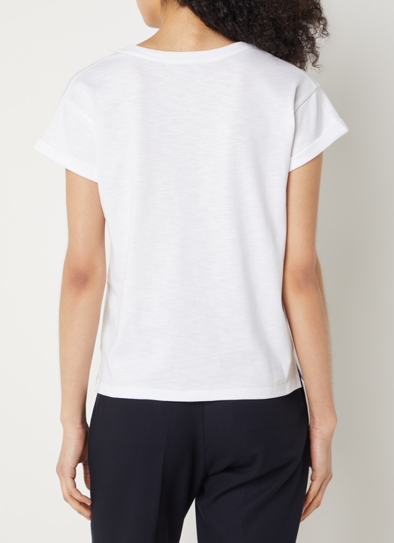 Sessùn  Albano T-shirt in lyocellblend met stretch