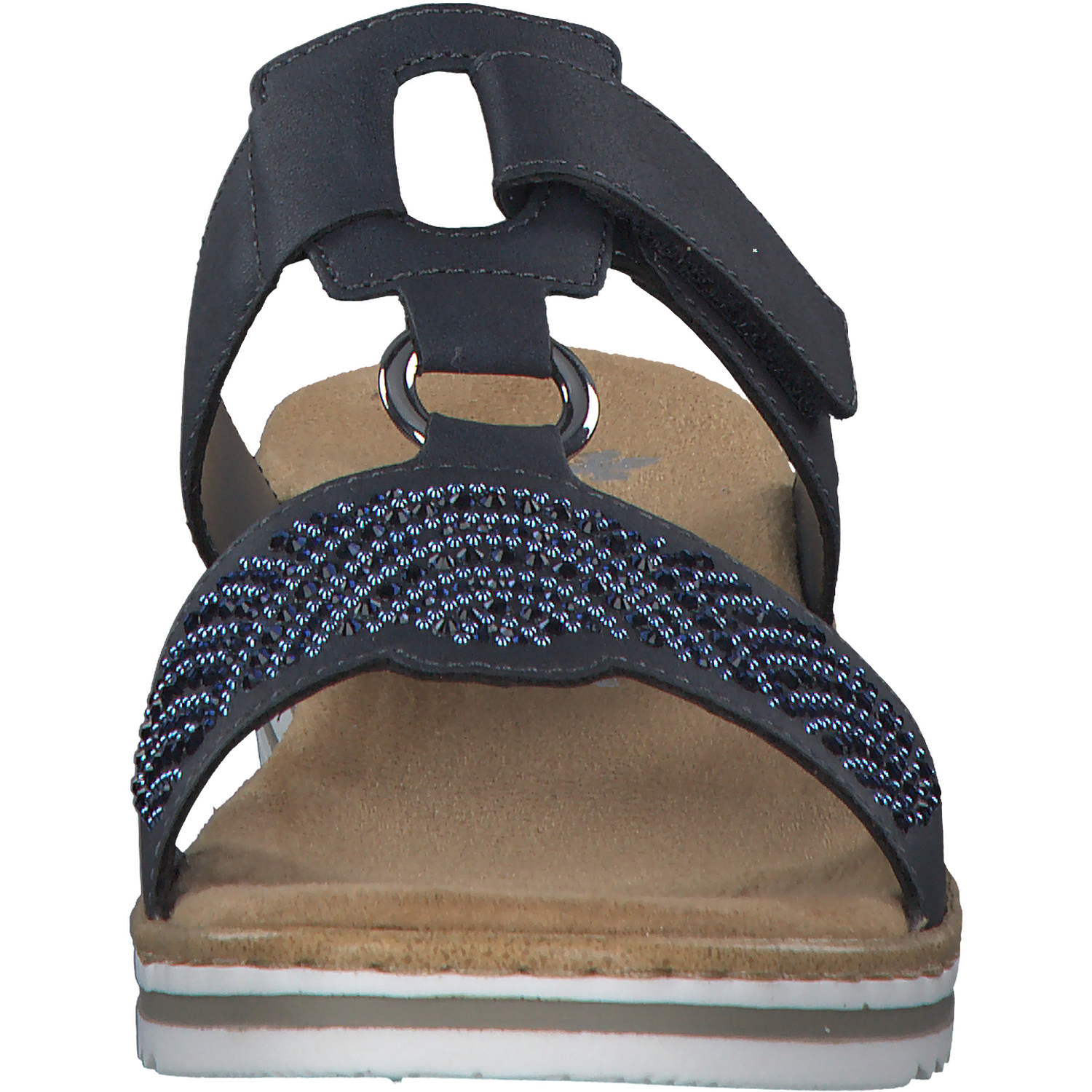 Rieker V0620, Plateau-Pantoletten, Damen, nightblue