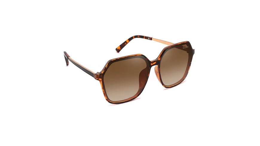 Caresse Brillenmode Sonnenbrille Metall demibraun