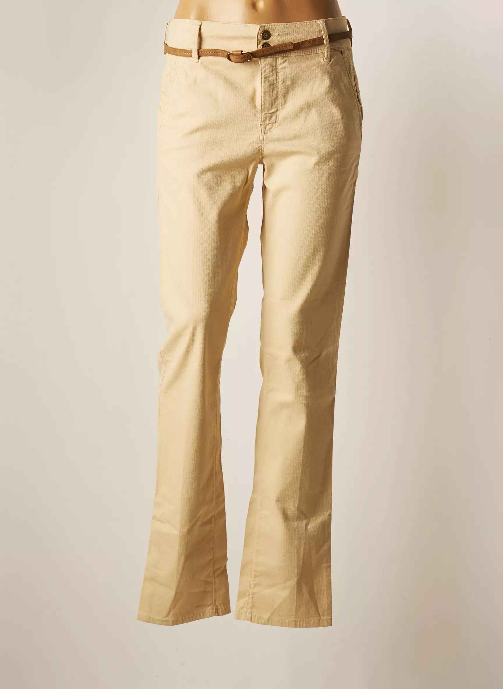 Salsa Pantalons Droits Femme couleur beige