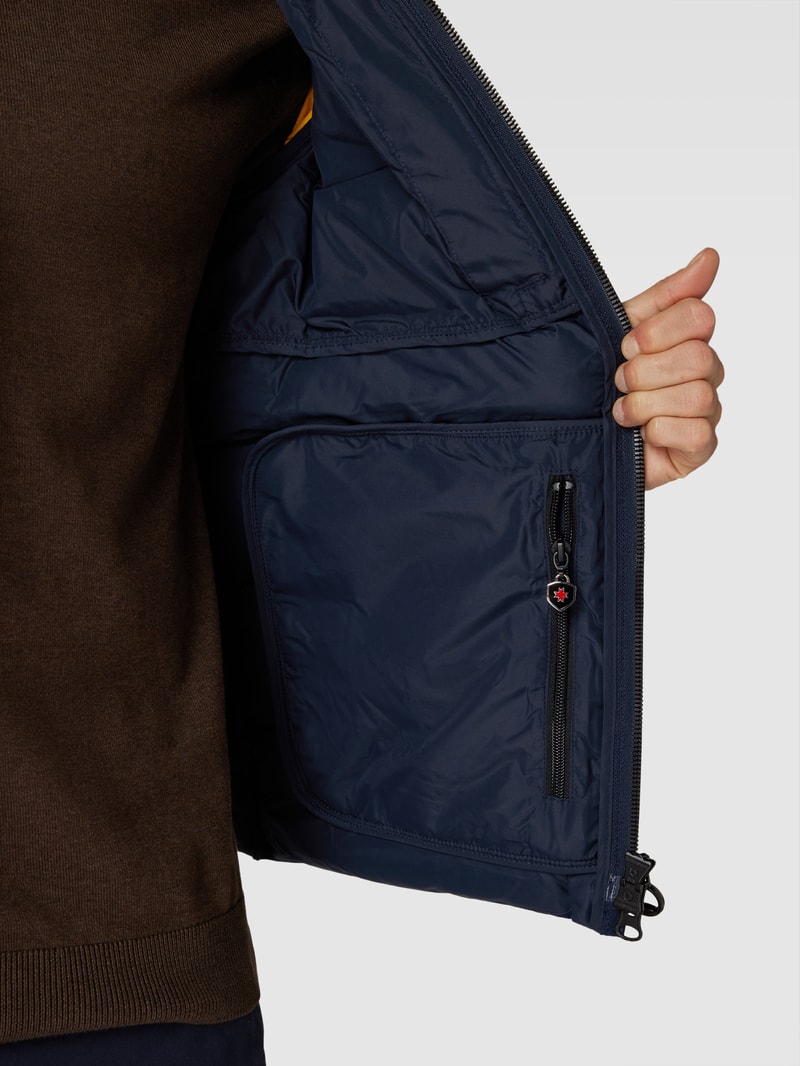 Funktionsjacke mit Kapuze Modell 'BLACKBIRD' in marineblau