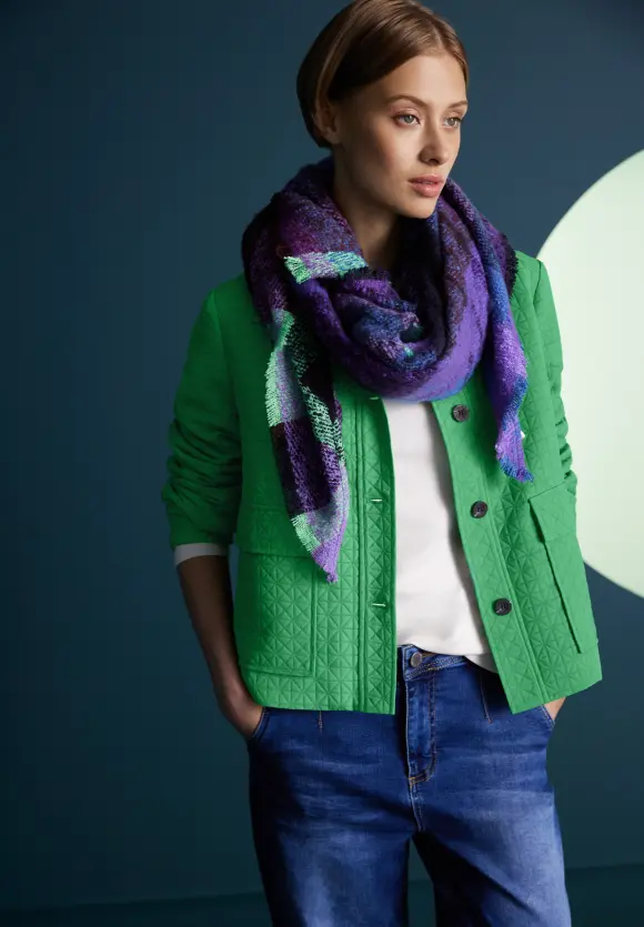 Street One Kurze Jacke im Karodessin
