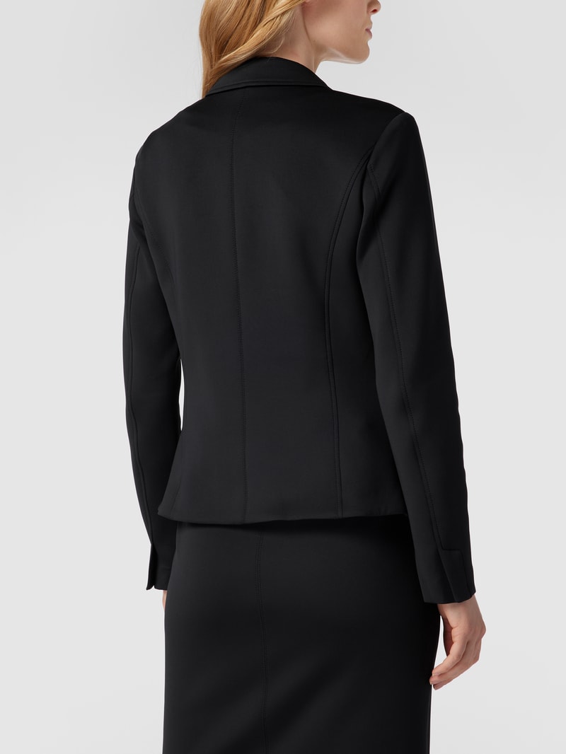 Blazer mit Reverskragen in schwarz
