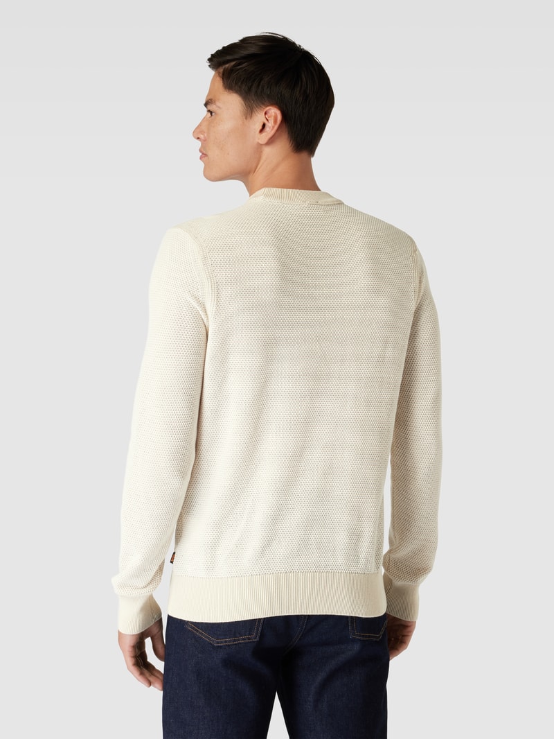 Strickpullover mit Raglanärmeln Modell 'Aquila' in offwhite