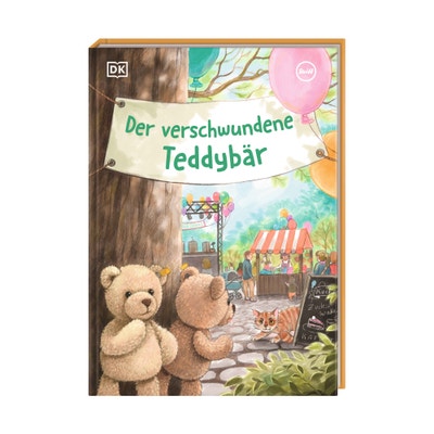 Lesebuch Der verschwundene Teddybär, 24 cm, mehrfarbig