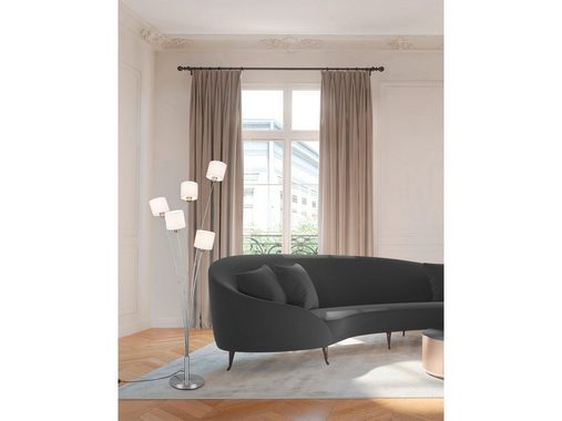 meineWunschleuchte LED Stehlampe, Dimmfunktion, LED wechselbar, Warmweiß, große ausgefallene moderne Designer-lampe dimmbar mehrflammig, H 163cm