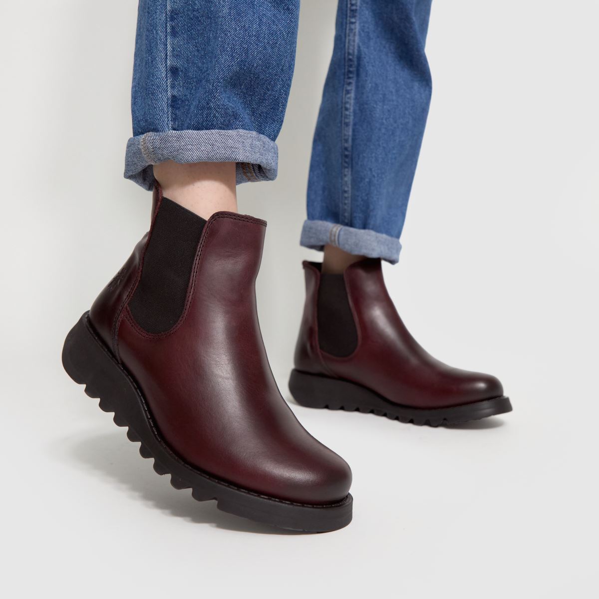 Fly London – Salv – Vinröda ankelboots