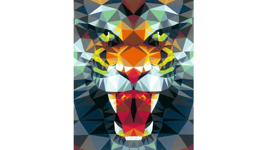 Ravensburger Beschäftigung - CreArt - Malen nach Zahlen 23514 – Polygon Tiger