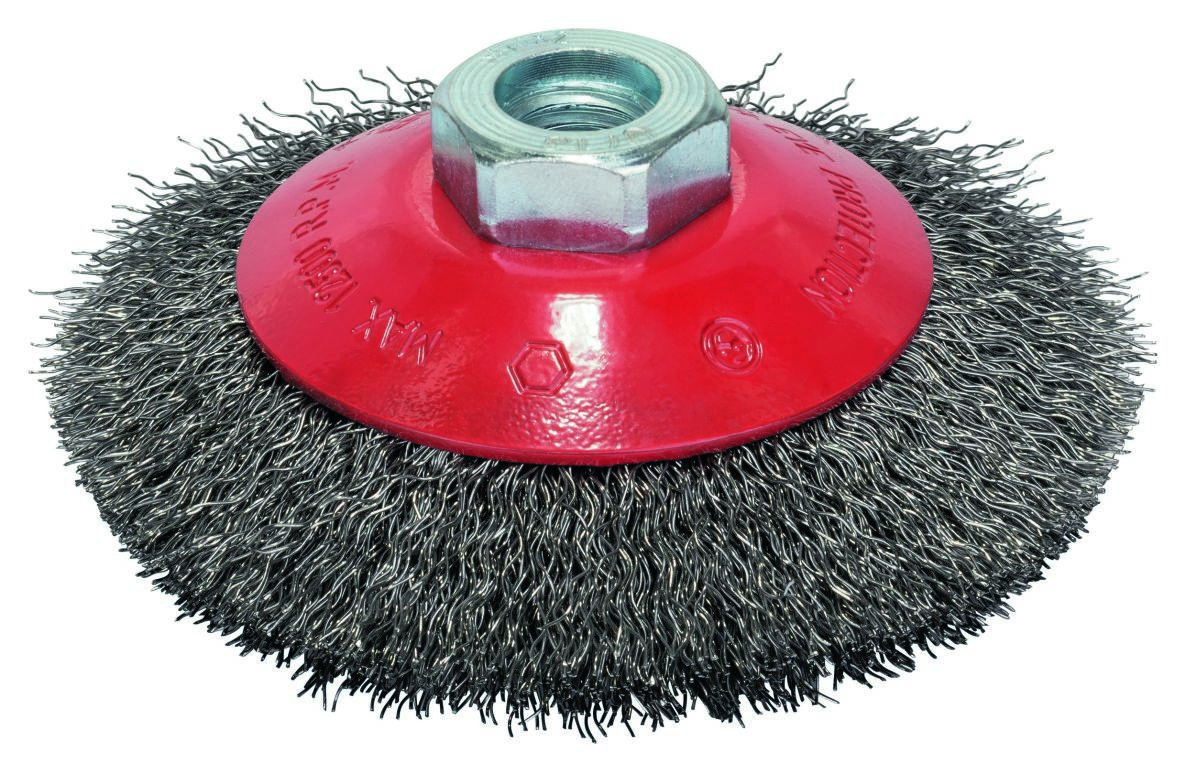 Bosch Blue Zubehör 2608622057 Kegelbürste 100 mm geriffelt M14