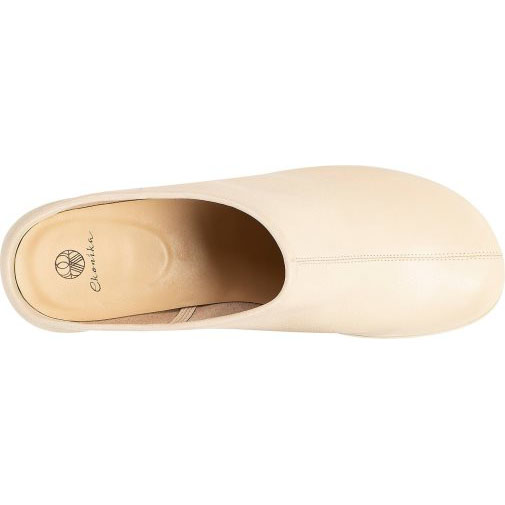 ekonika Mules mit Ziernaht Ton in Ton