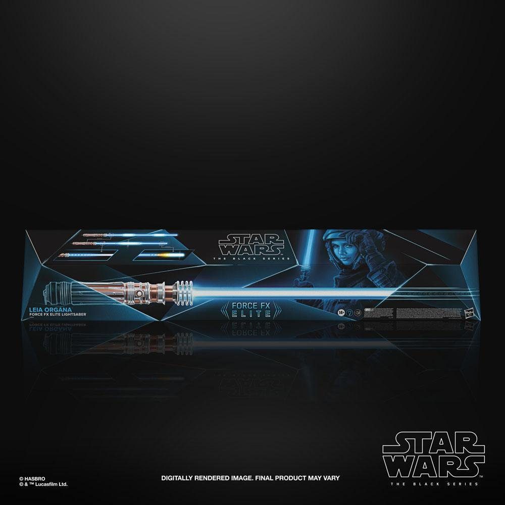 Metamorph Kostüm Star Wars Episode 9 The Black Series Leia Organa F, Exakte Replik von Leias blauem Lichtschwert aus Star Wars Episode 9