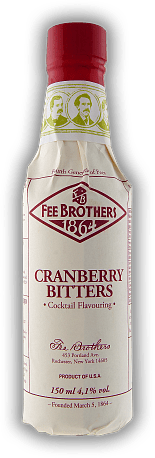 Fee Brothers Cranberry Bitters 0,15 Liter Fee Brothers Cranberry Bitters 0,15 Liter  0,15	 Liter - Vol 4,1%
