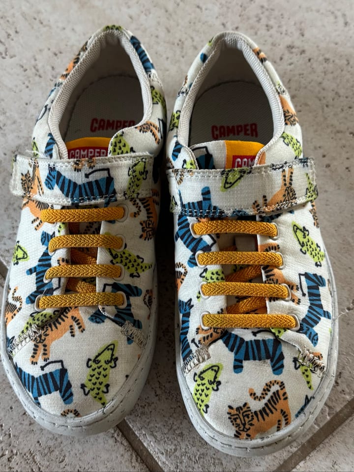 Camper Sneakers in Weiß/ Gelb günstig kaufen 32