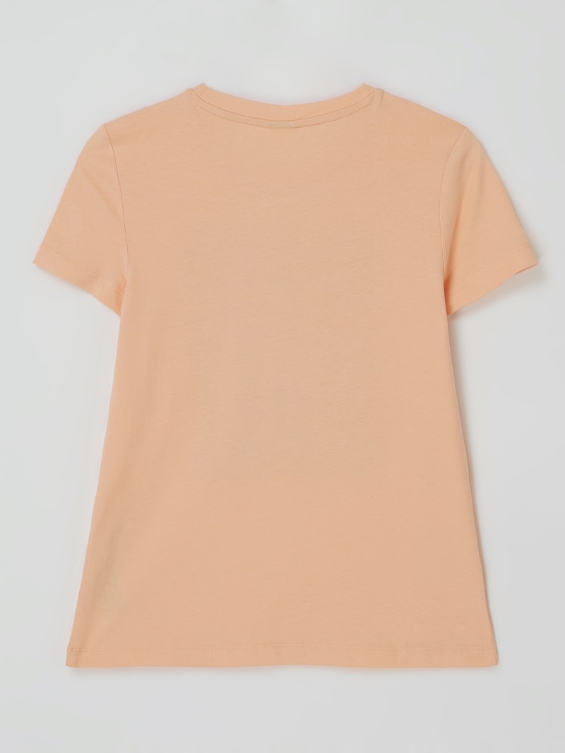 T-Shirt mit Print in apricot