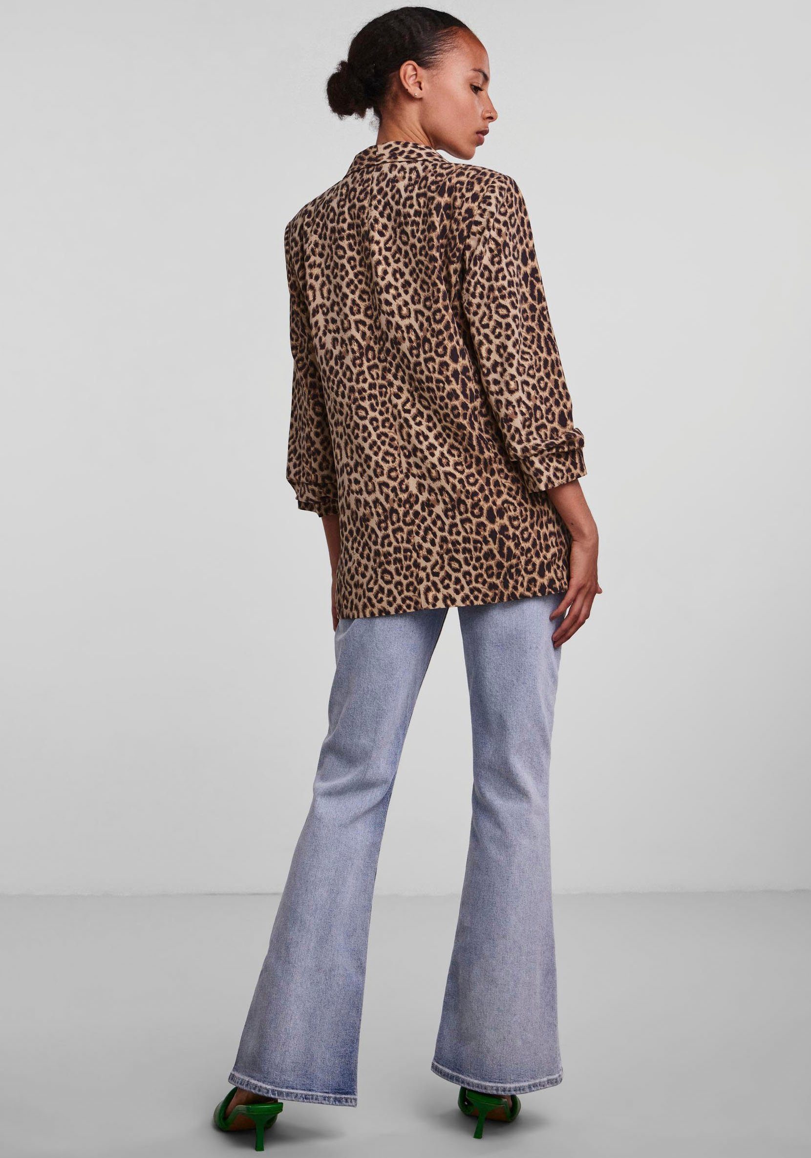 pieces Blusenblazer PCBOSELLA 3/4 PRINTED BLAZER NOOS mit 3/4 Ärmel