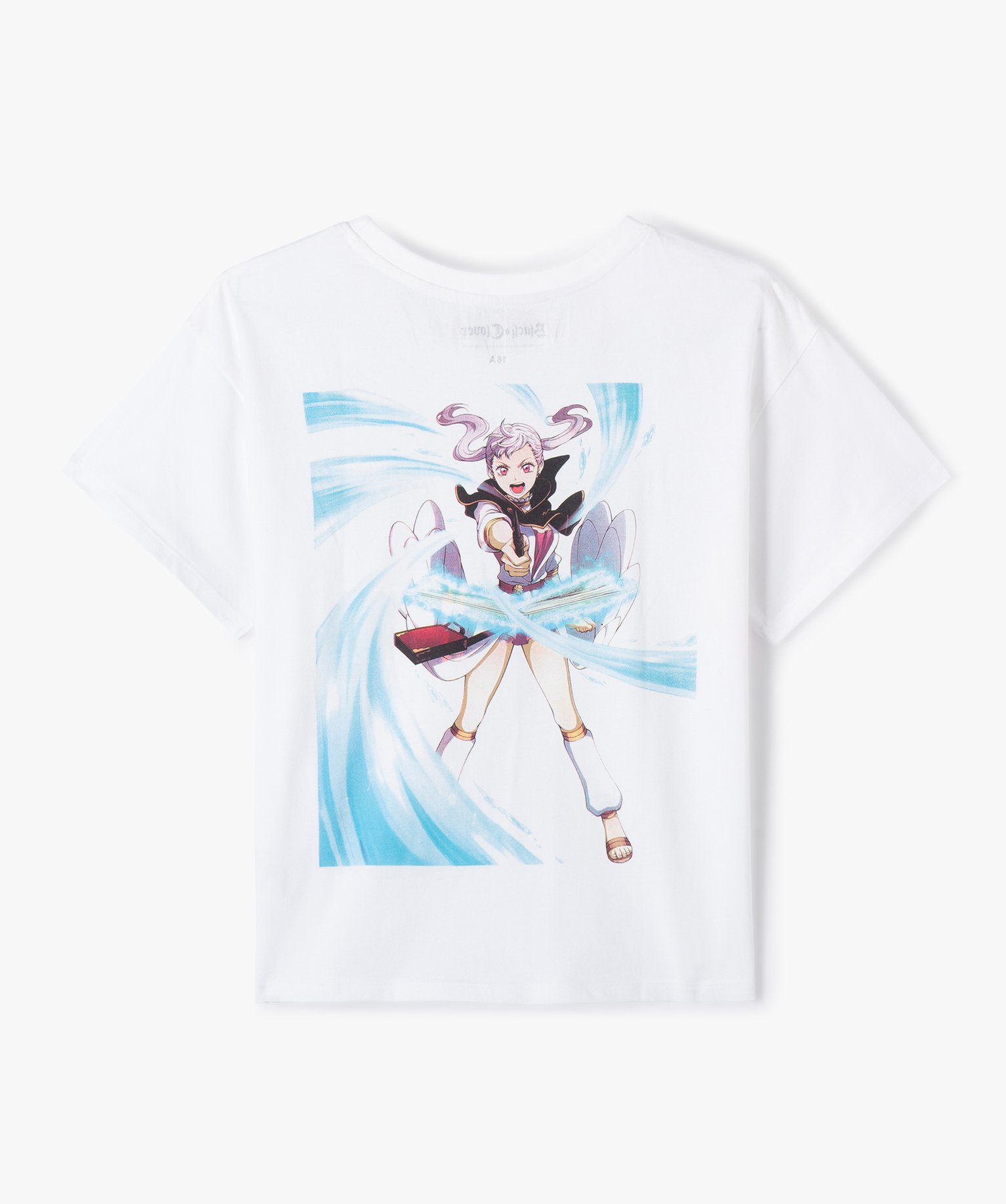 Tee-shirt fille à manches courtes avec motif dos – Black ... blanc | GEMO