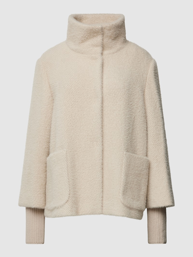 Jacke mit Stehkragen in sand