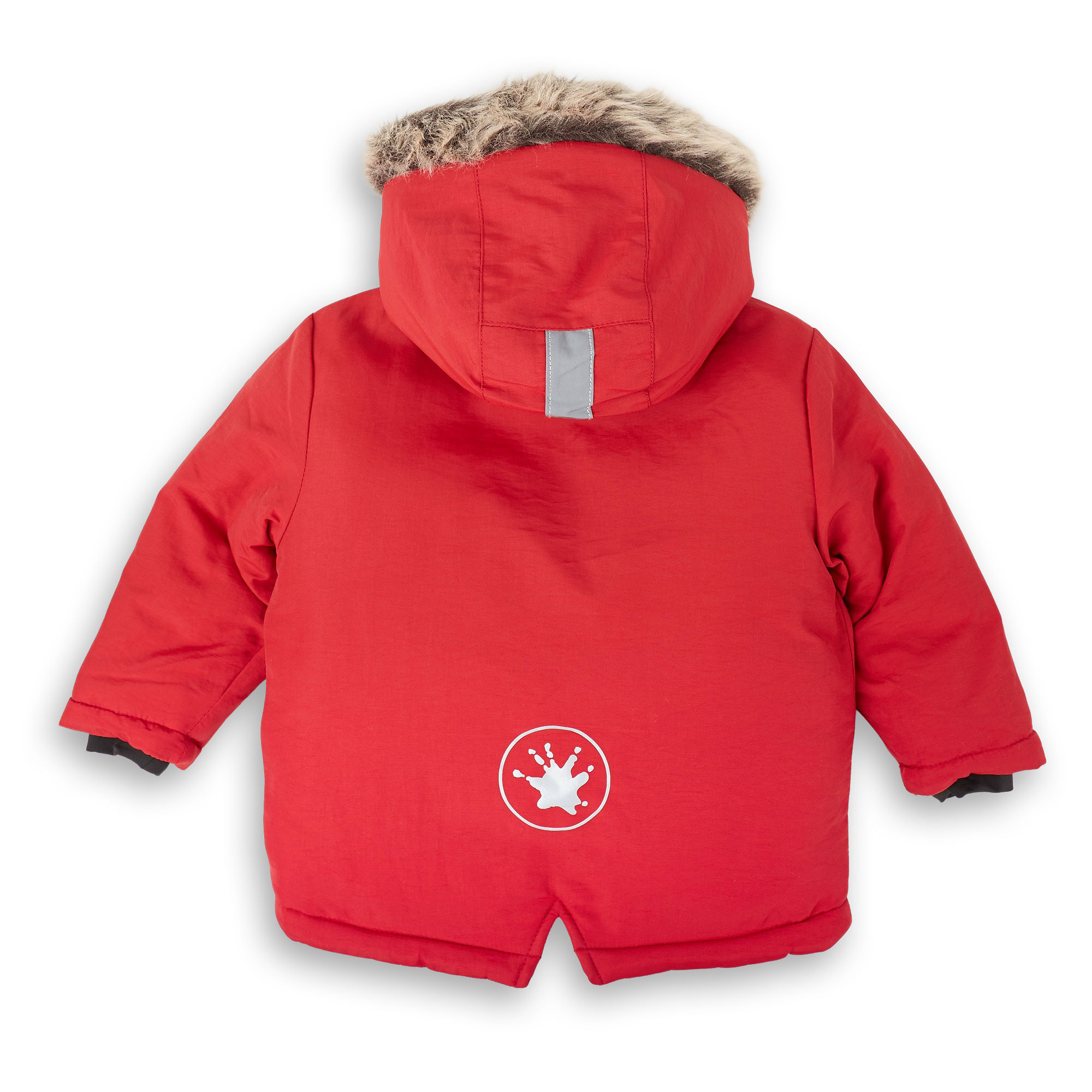 Wattierte Baby Winterjacke in Rot