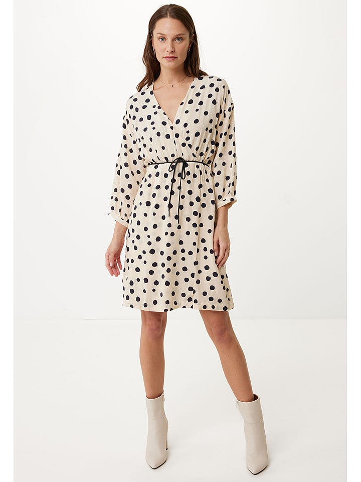 Mexx Kleid in Creme/ Schwarz günstig kaufen