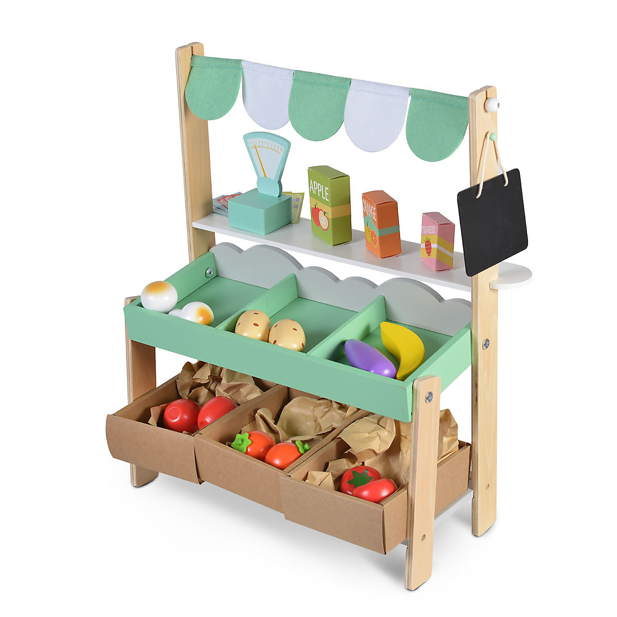 Kinder Marktstand 4425 Holz 50 cm hoch Kaufladen
