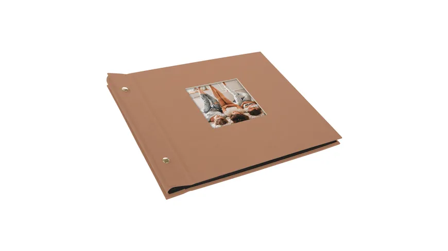 goldbuch Schraubalbum Bella Vista Haselnuss 30x25cm 40 schwarze Seiten - erweiterbar