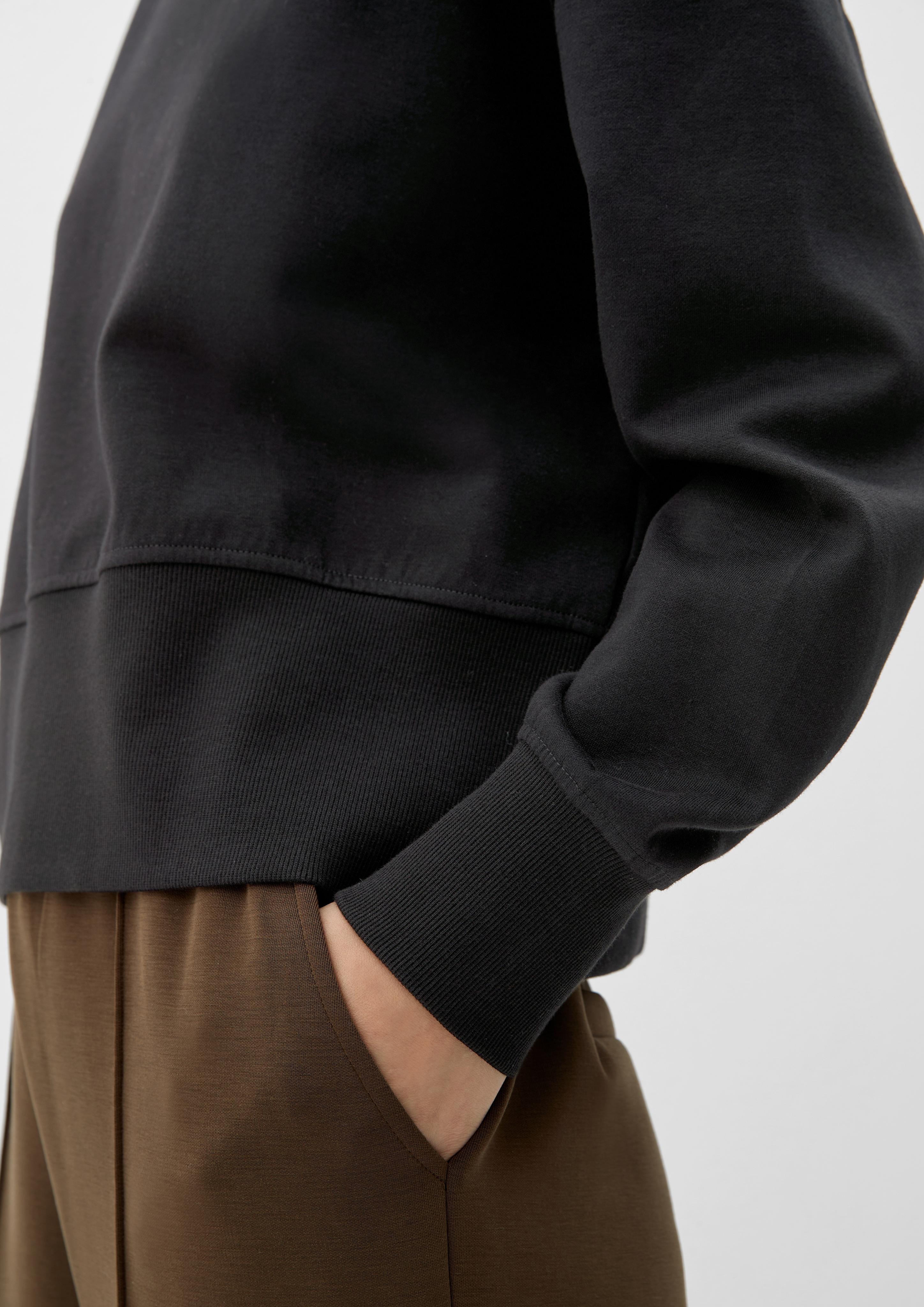 Sweatshirt mit Rippkragen  2121506-9999