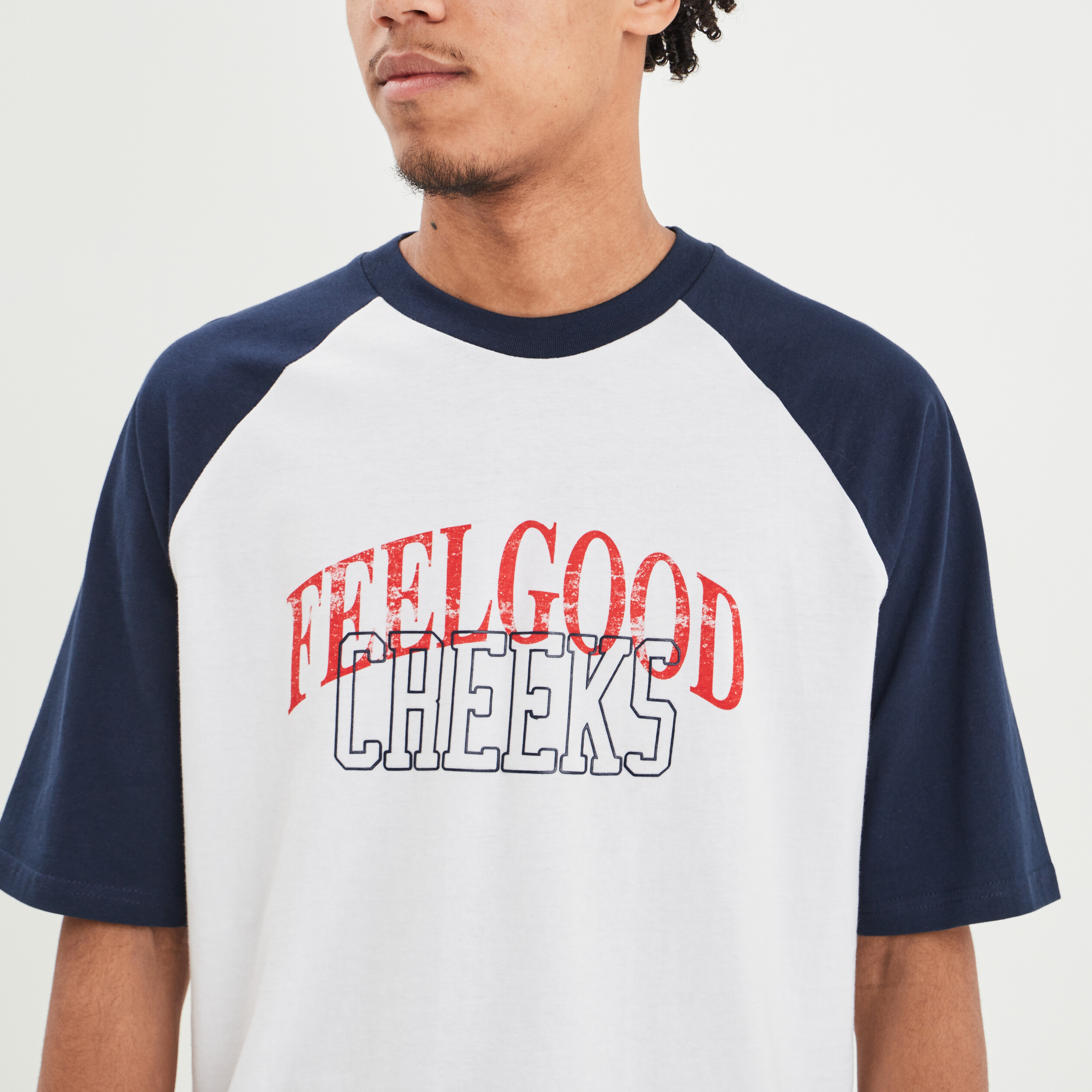 T-shirt oversize manches courtes Creeks bleu marine homme | La Halle