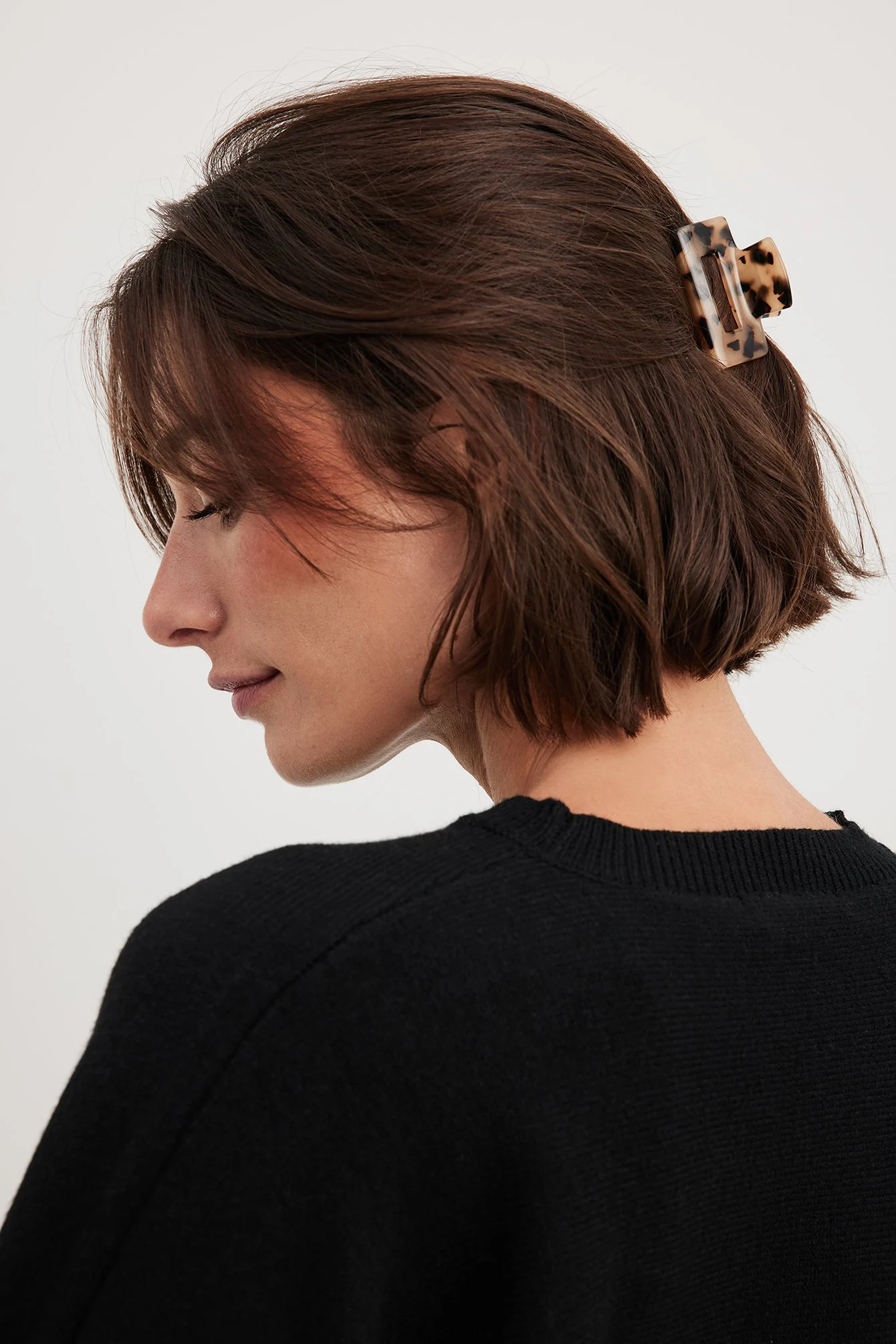 Quadratische Mini-Haarspange