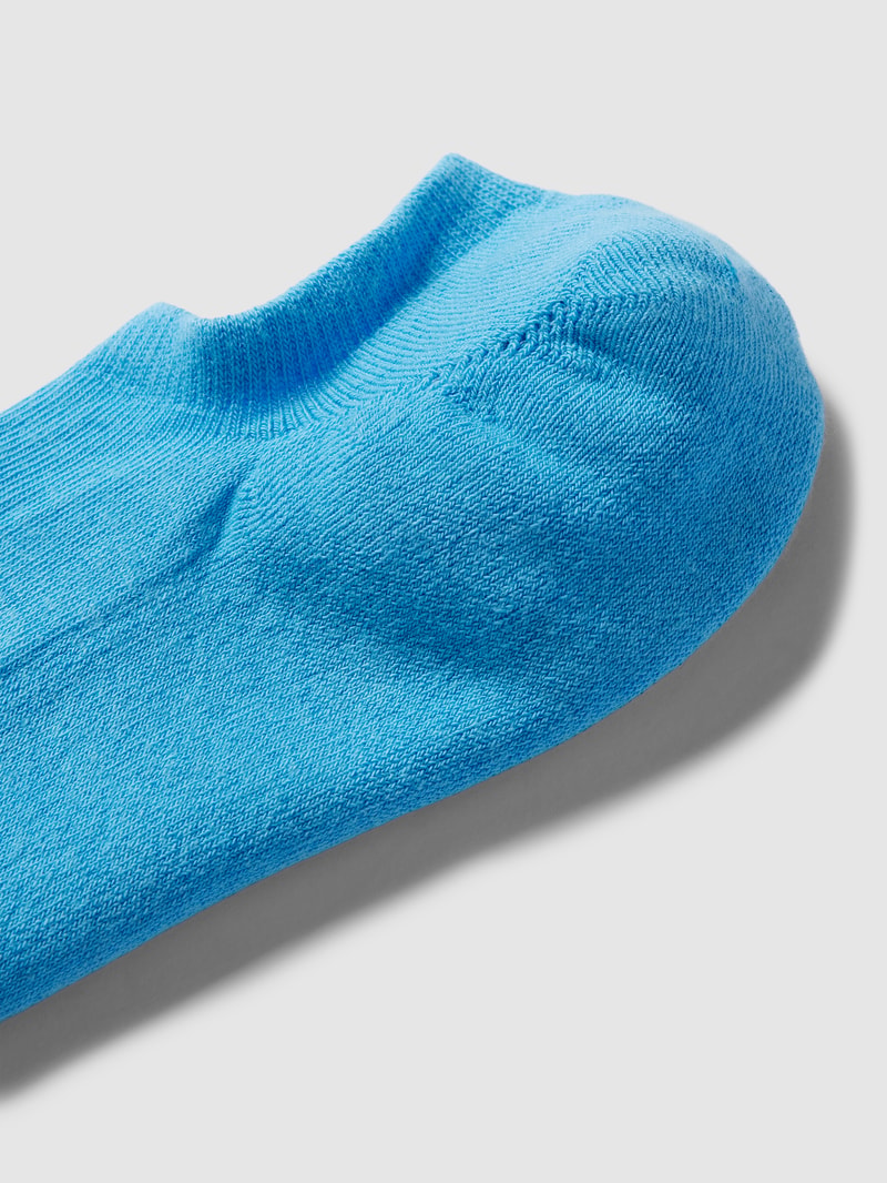 High Cut Füßlinge mit Label-Detail Modell 'FOOTIE' in blau