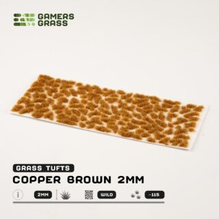 Static Grass Tufts - Copper Brown 2mm