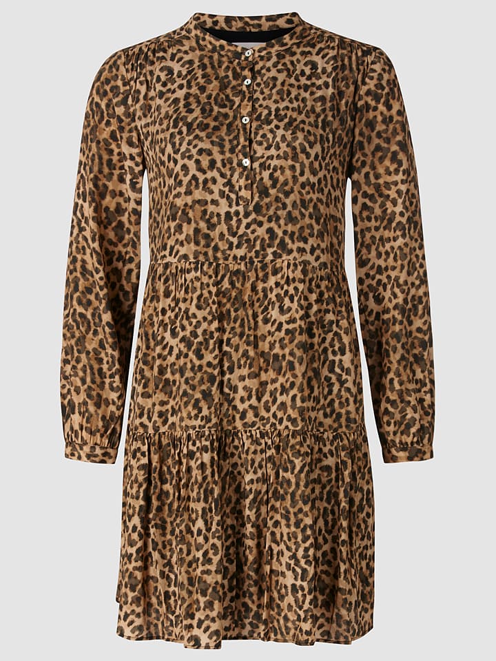 Rich & Royal Kleid in Braun/ Schwarz günstig kaufen