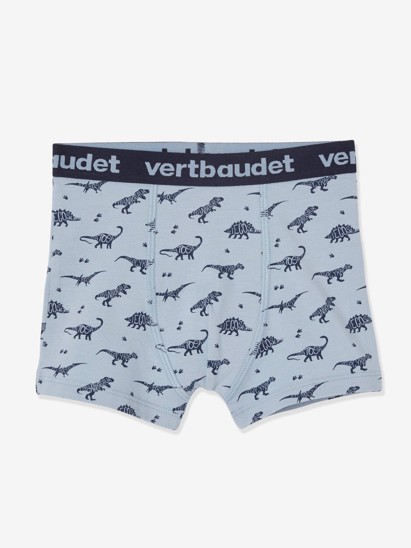 Vertbaudet 5er-Pack Jungen Boxershorts, Dinosaurier Oeko-Tex - farblich sortiert dino