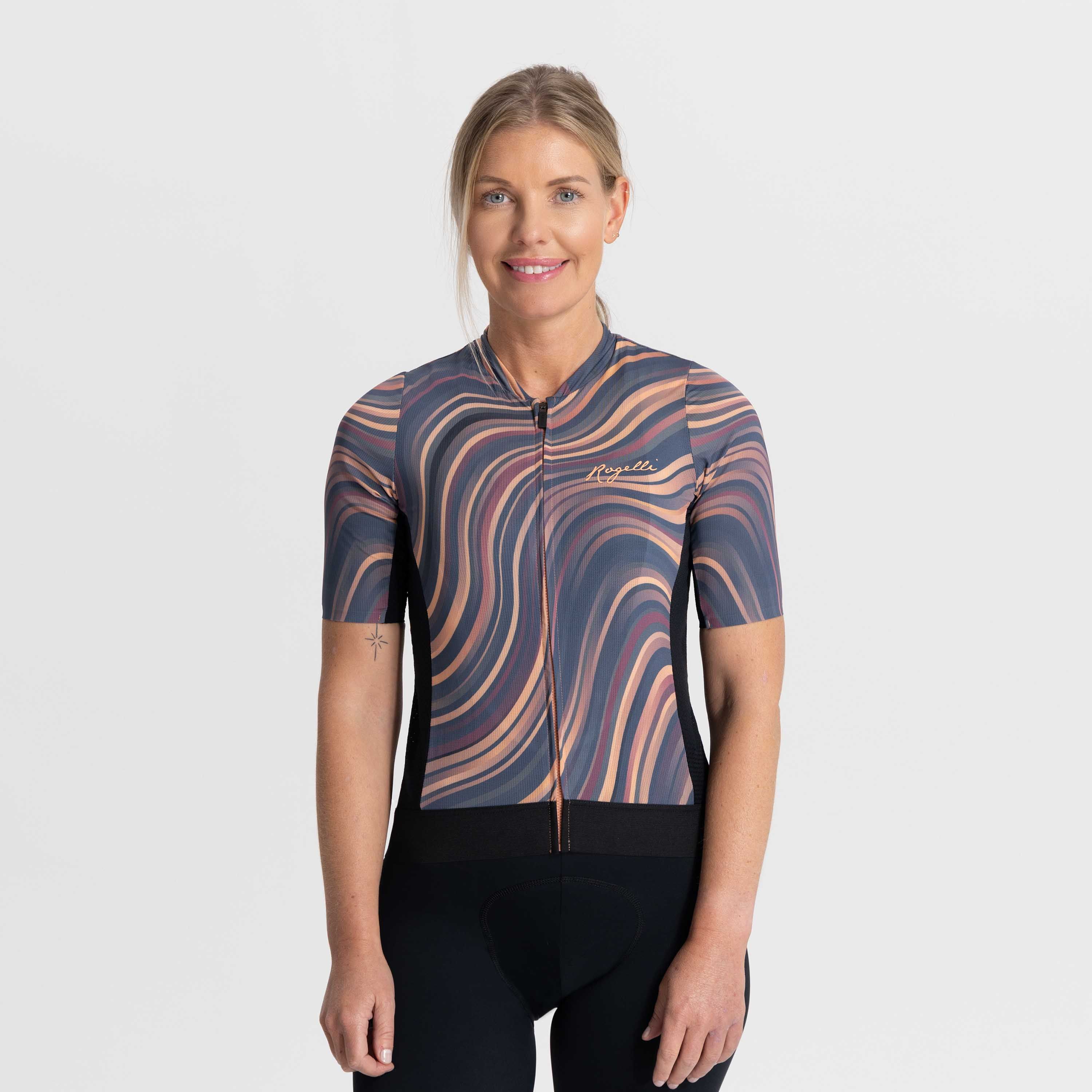 Rogelli Lynn Koralle/Grau Damen Radtrikot Kurzarm