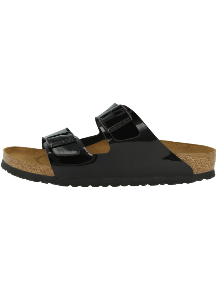 Birkenstock Sandale Arizona Birko-Flor Lack normal in schwarz günstig kaufen