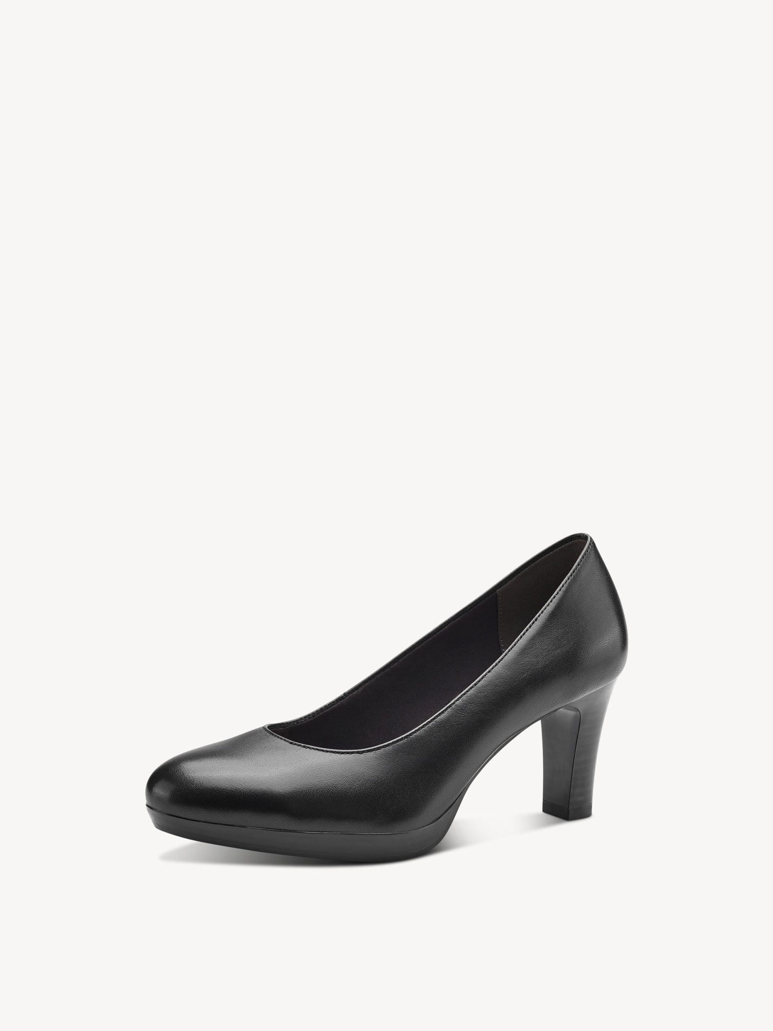 Escarpin en cuir - noir