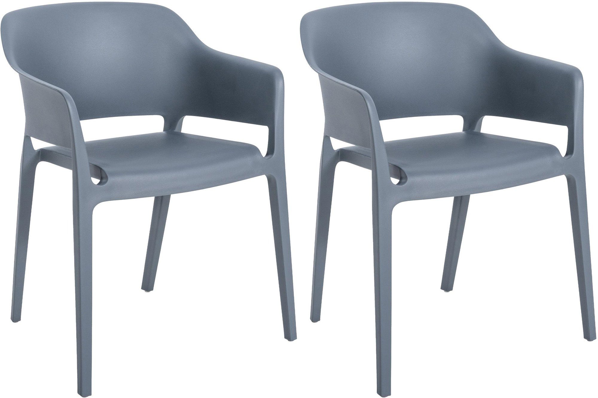 CLP Stapelstuhl 2er Set Stapelstühle Puebla (2er Set), wetterbeständig