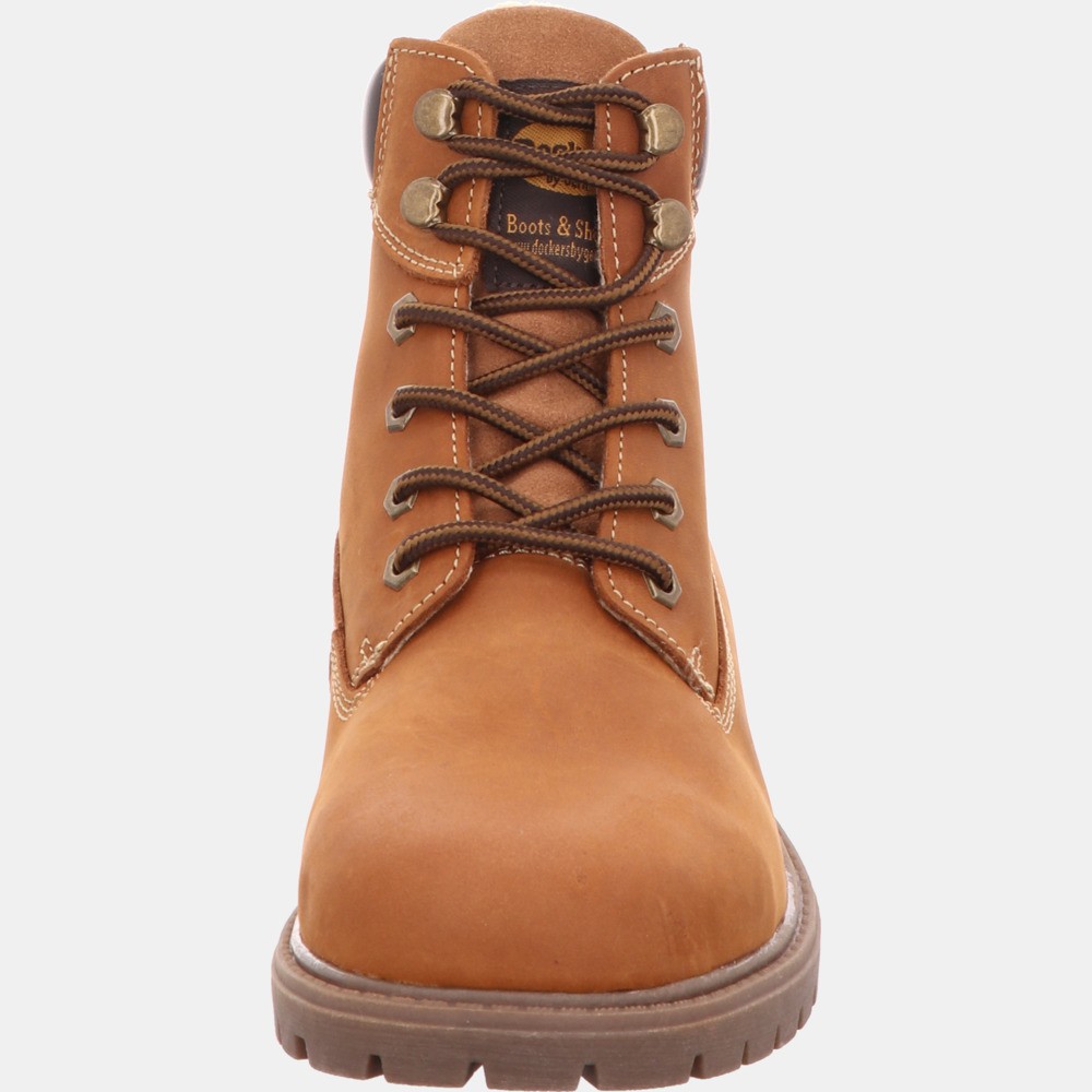 DOCKERS Schnür-Stiefeletten braun