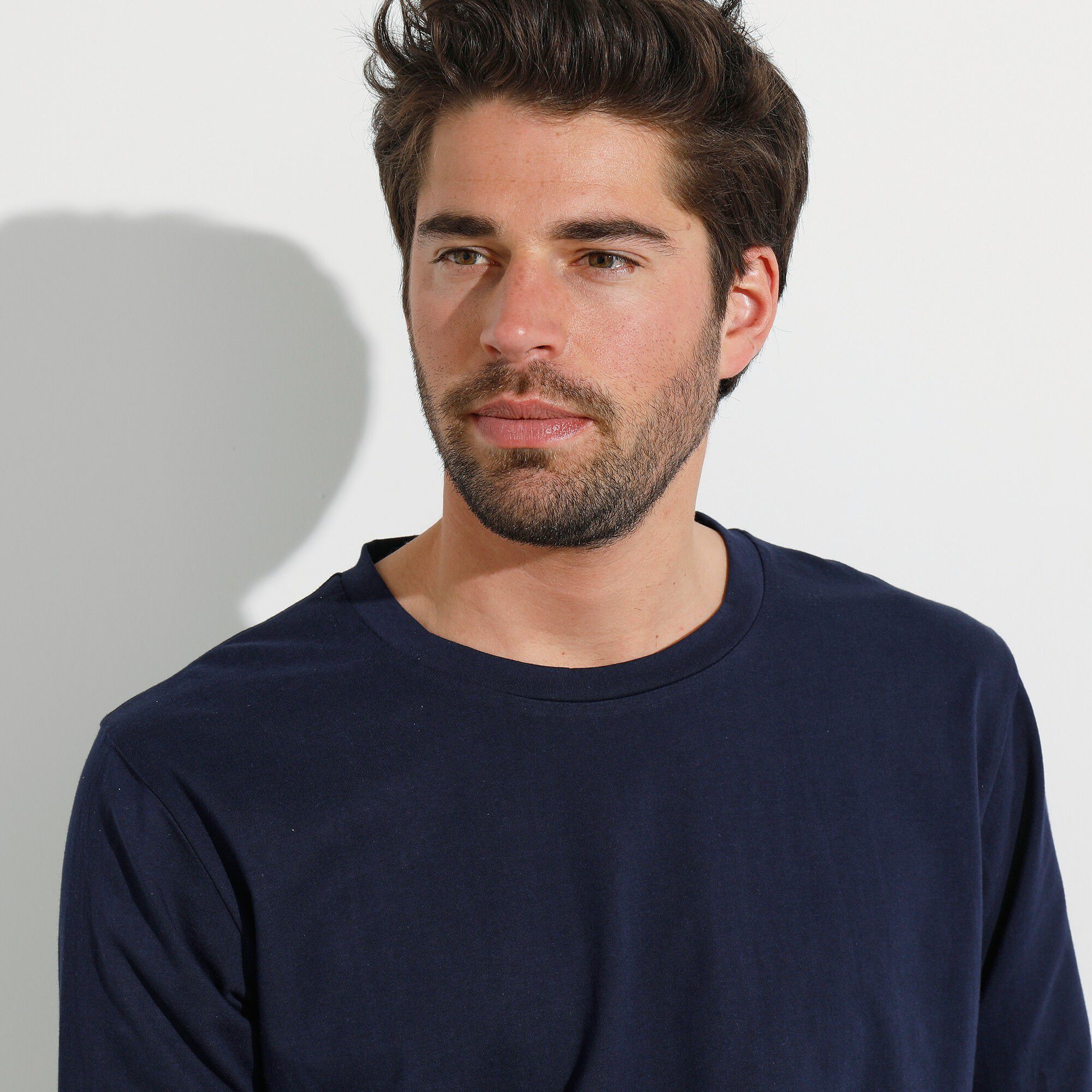 T-shirt col rond manches longues