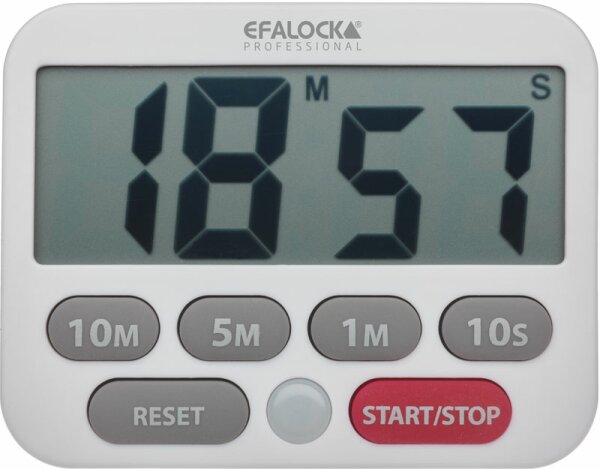 Efalock Easy Time Wecker Weiß Kurzzeitmesser