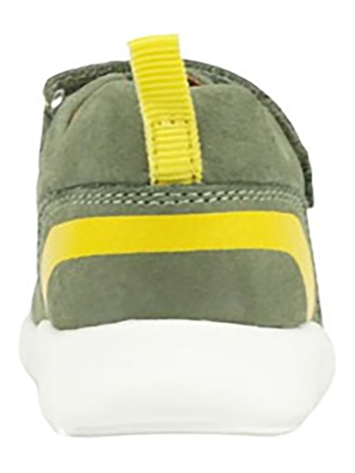 Richter Shoes Leder-Sneakers in Grün günstig kaufen