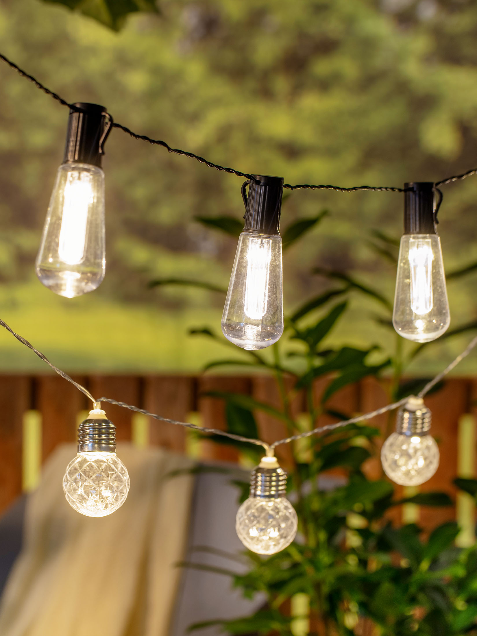 Tilbarg Solar-Lichterkette, Transparent