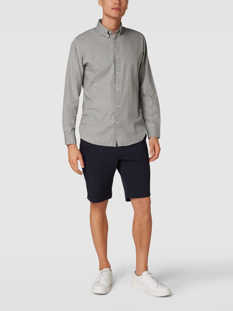 Chino-Shorts mit französischen Eingrifftaschen Modell 'HARLEM' in marineblau