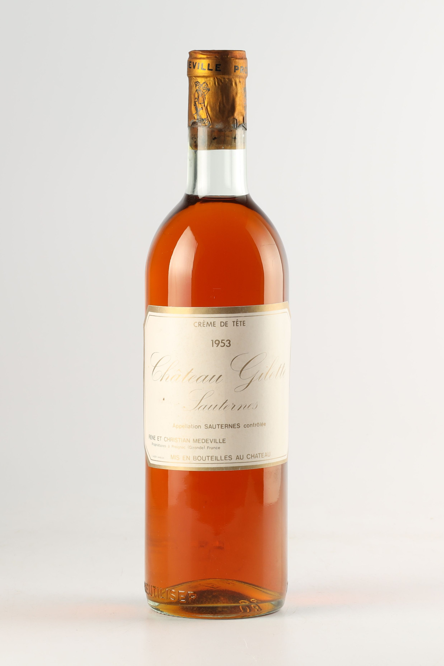 Château Gilette Crème De Tête 1953, Sauternes